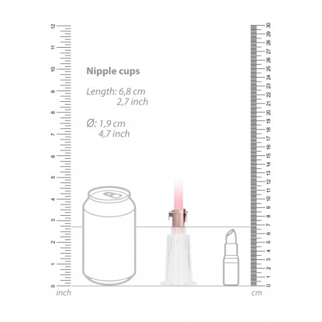 Clitoral & Nipple Pump Set Medium - Rose Gold