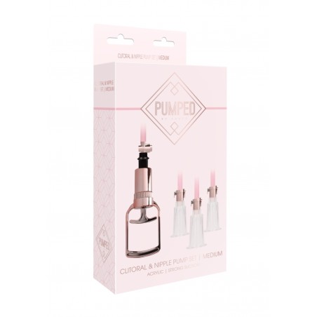 Clitoral & Nipple Pump Set Medium - Rose Gold