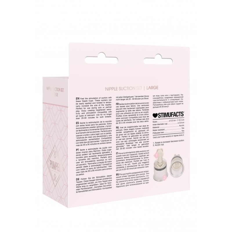 Nipple Suction Set Large - Transparent