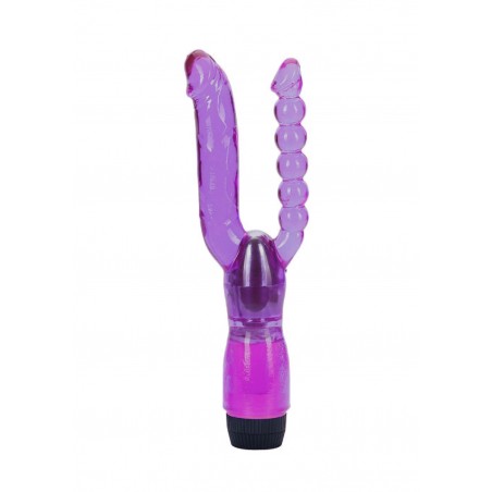 Double Penetrating Vibrator - Purple