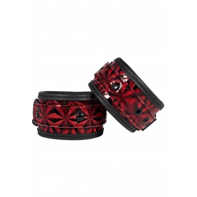 Luxury Ankle Cuffs - Burgundy