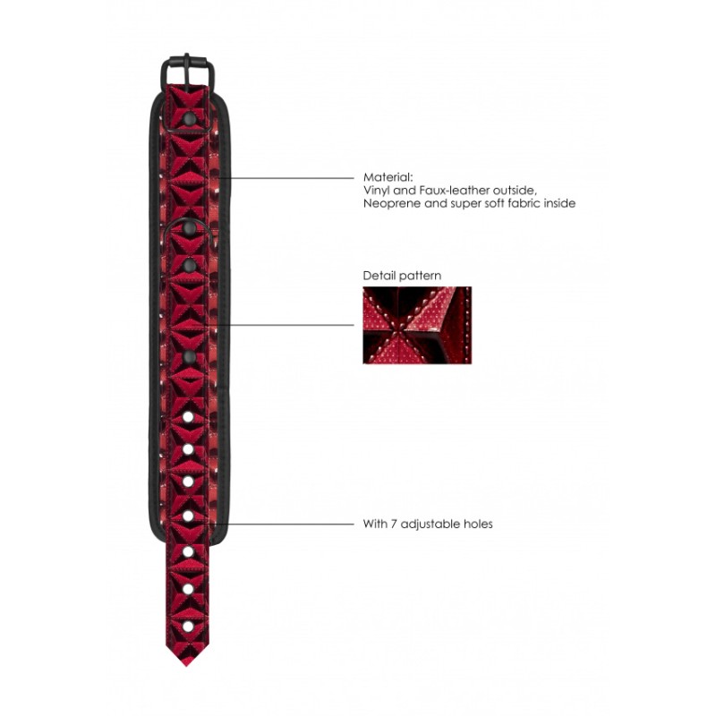 Luxury Ankle Cuffs - Burgundy