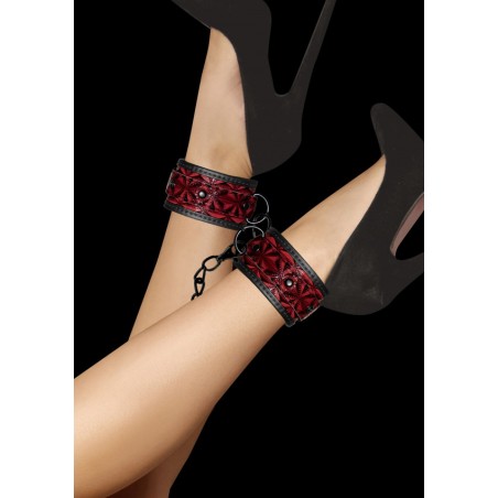 Luxury Ankle Cuffs - Burgundy