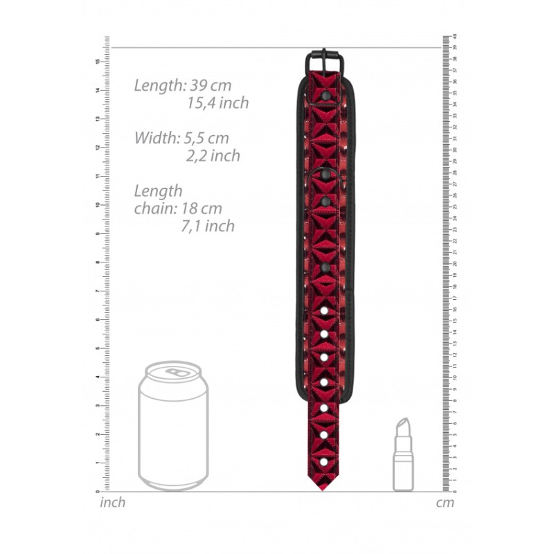 Luxury Ankle Cuffs - Burgundy
