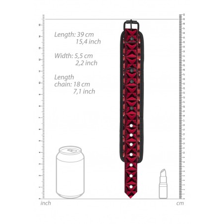 Luxury Ankle Cuffs - Burgundy