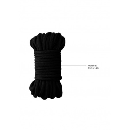 Thick Bondage Rope - 10 meter - Black