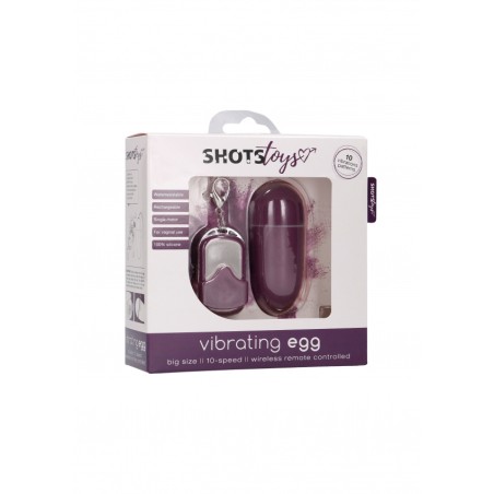 10 Speed Remote Vibrating Egg - Big - Purple