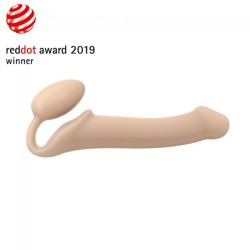 SEMI-REALISTIC BENDABLE STRAP-ON FLESH SIZE LARGE