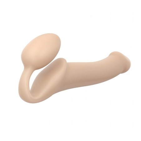 SEMI-REALISTIC BENDABLE STRAP-ON FLESH SIZE LARGE