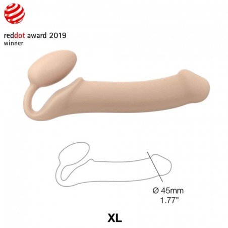 SEMI-REALISTIC BENDABLE STRAP-ON FLESH SIZE XL