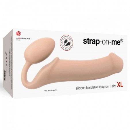 SEMI-REALISTIC BENDABLE STRAP-ON FLESH SIZE XL