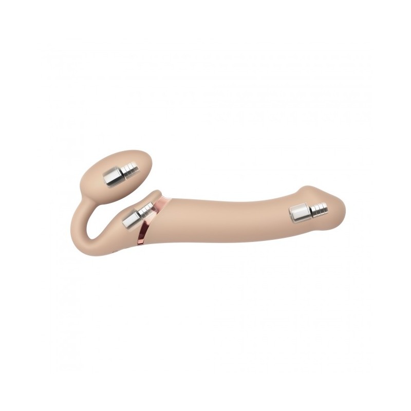 MIXED PACK VIBRATING STRAP ON FLESH MEDIUM - FLESH