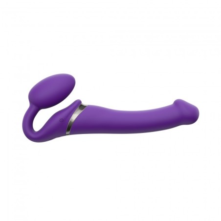 MIXED PACK VIBRATING STRAP ON PURPLE MEDIUM