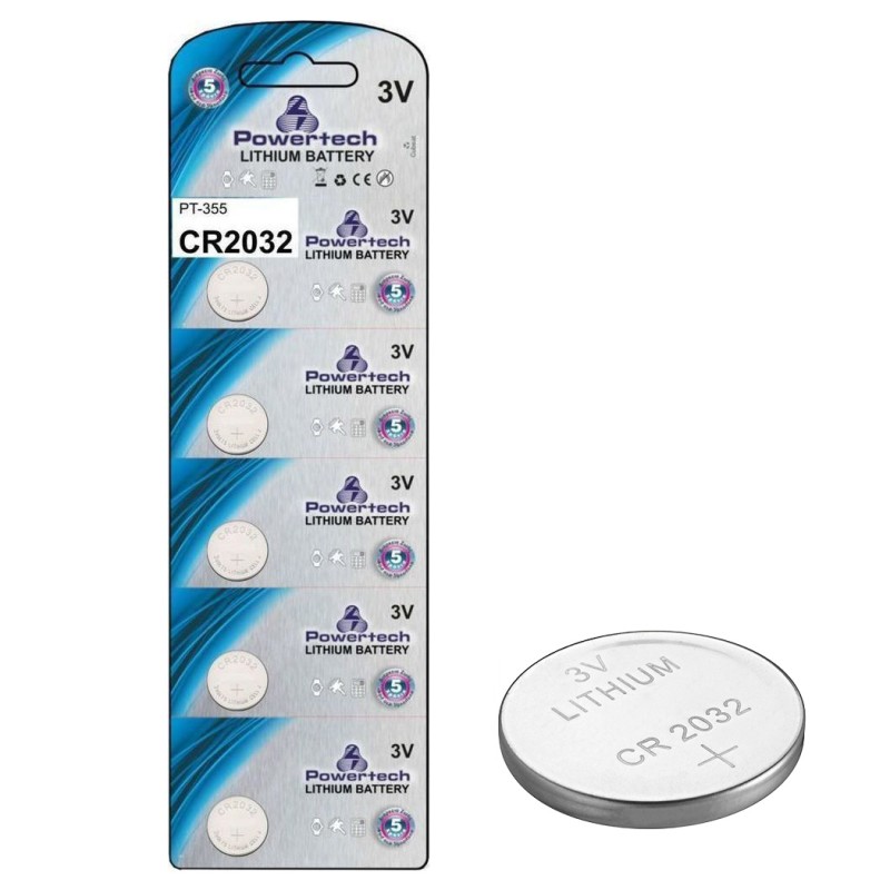 Μπαταρίες | PowerTech - 3v CR2032 | 1 Τεμάχιο