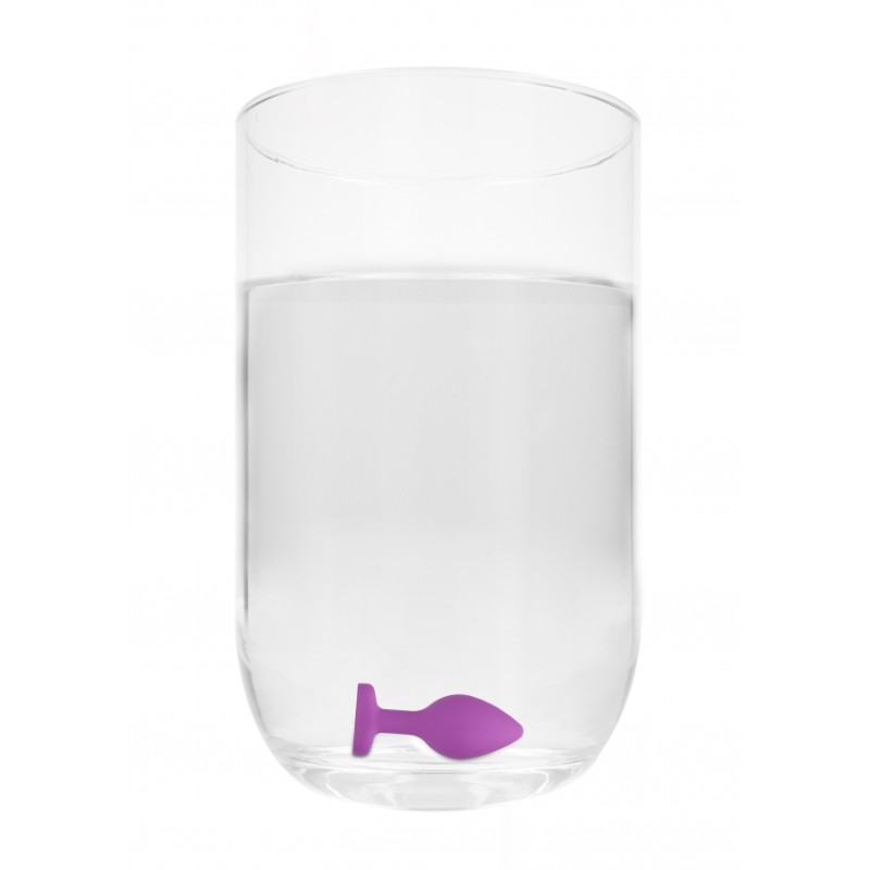 Diamond Heart Butt Plug - Regular - Purple
