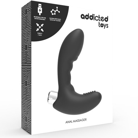 ADDICTED TOYS PROSTATIC VIBRATOR BLACK RECHARGEABLE - No3