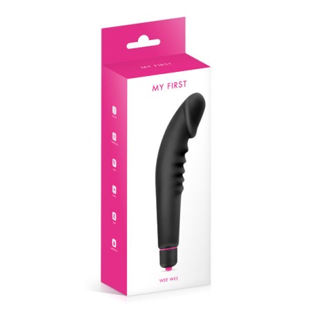 MY FIRST VIBRATOR WEE WEE G-SPOT BLACK 16CM - 7 SPEEDS