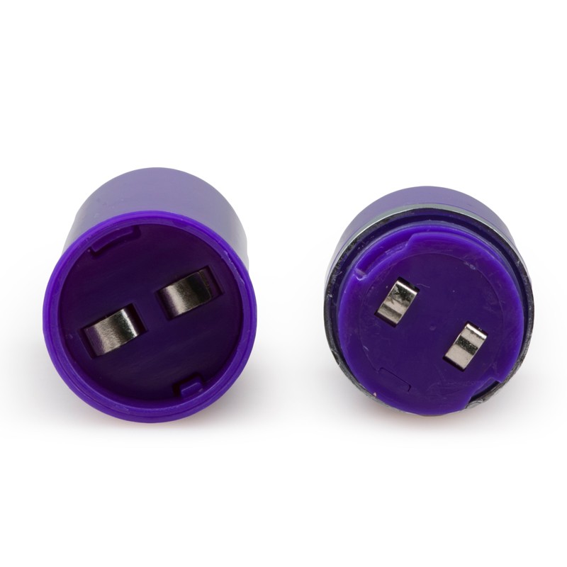 Double Realistic Vibrator - Purple