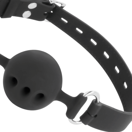 DARKNESS BALL SILICONE GAG BLACK