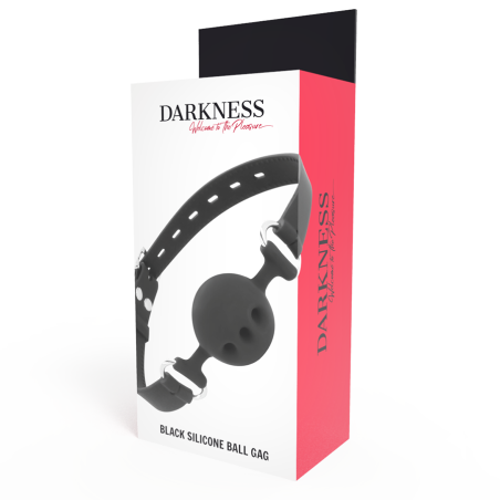 DARKNESS BALL SILICONE GAG BLACK