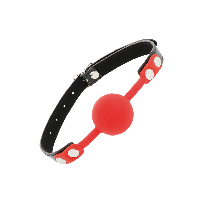 DARKNESS BALL SILICONE GAG RED
