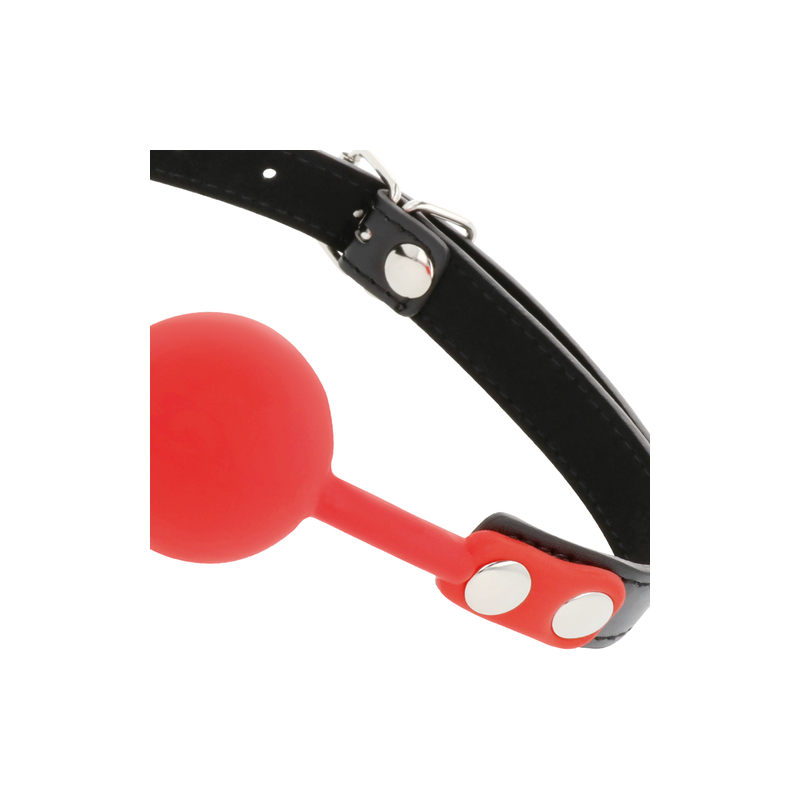DARKNESS BALL SILICONE GAG RED