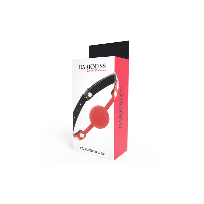 DARKNESS BALL SILICONE GAG RED