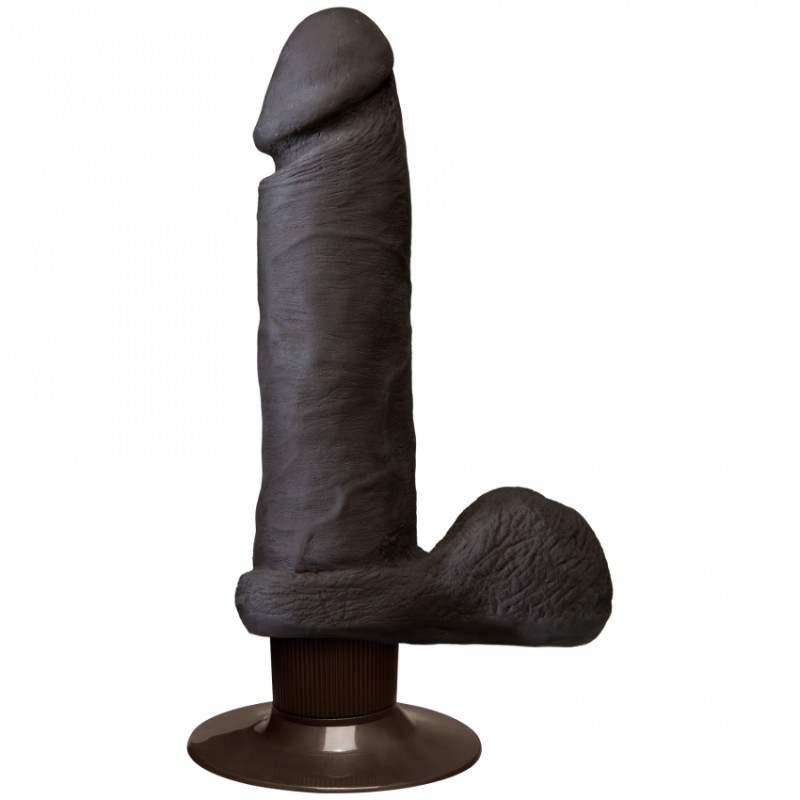 The Realistic Cock - ULTRASKYN - Vibrating 15,5cm - Chocolate