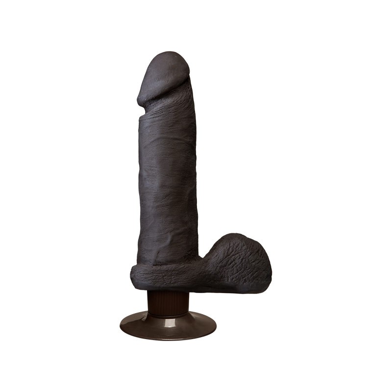 The Realistic Cock - ULTRASKYN - Vibrating 20cm - Chocolate
