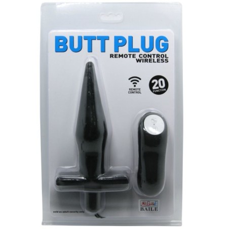 BAILE VIBRATING PLUG AND REMOTE CONTROL WIRELESS BLACK