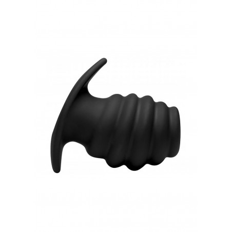 Hive Ass Tunnel 4" Silicone Ribbed Hollow Anal Plug - Large