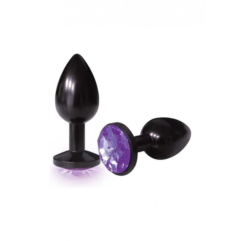 Bejeweled Annodized Stainless Steel Plug - Violet