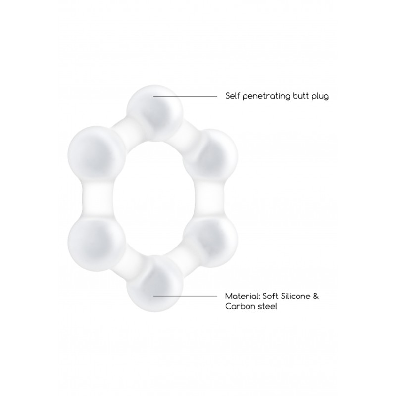 NO. 83 - Weighted Cock Ring - Transparent