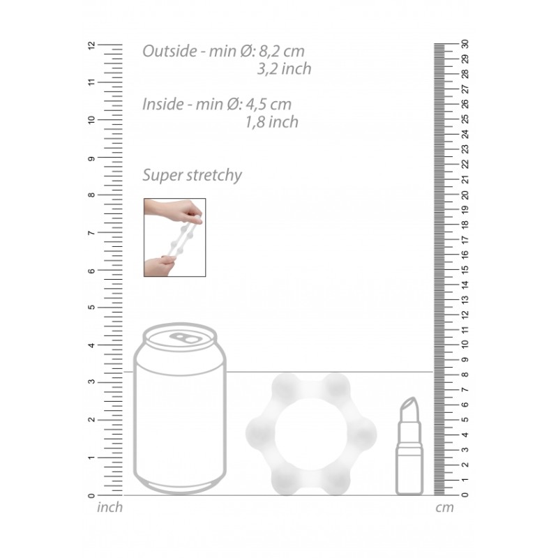 NO. 83 - Weighted Cock Ring - Transparent