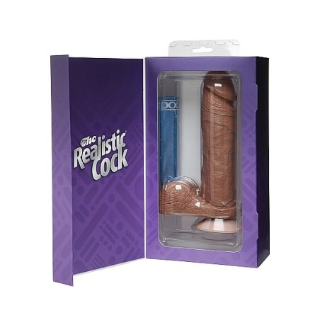 Doc Johnson -  THE REALISTIC COCKS - 20cm Brown