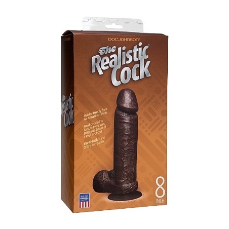 Doc Johnson -  THE REALISTIC COCKS - 20cm - Black