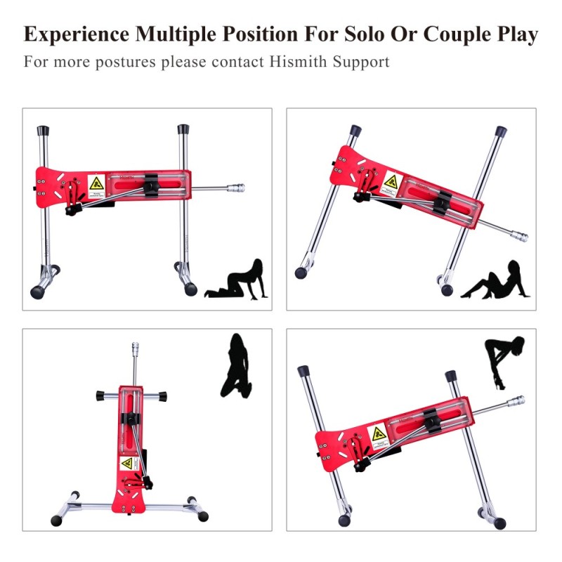 Hismith Premium Sex Machine Colorful Series- Red