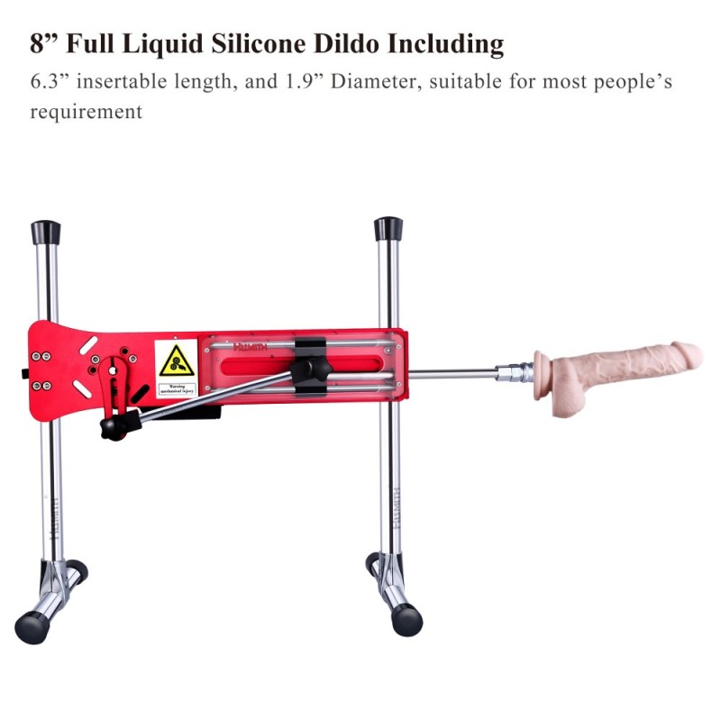 Hismith Premium Sex Machine Colorful Series- Red