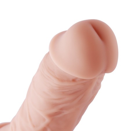 Hismith - 23 cm Flesh Silicone Dildo with KlicLok Connector