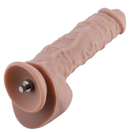 Hismith - 25cm Flesh Silicone Dildo with KlicLok Connector