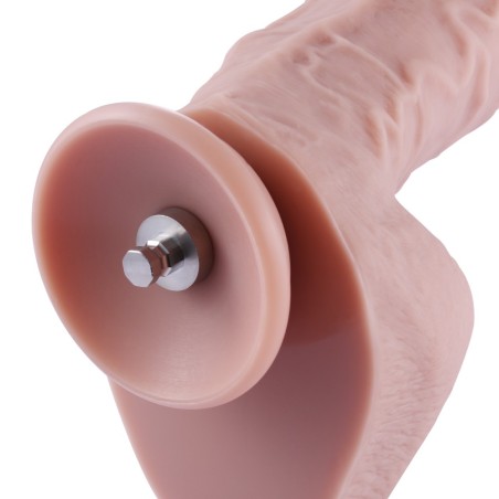 Hismith - 25cm Flesh Silicone Dildo with KlicLok Connector