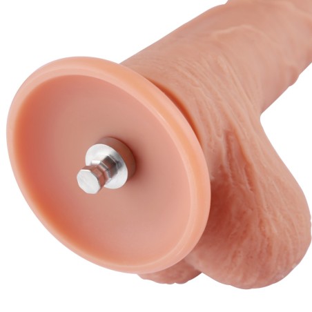 Hismith - 31cm Flesh Silicone Dildo - KlicLok