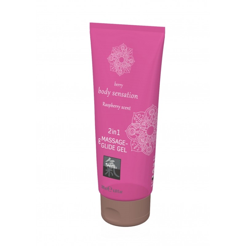 SHIATSU Massage- & Glide Gel 2in1 Raspberry - 250ml