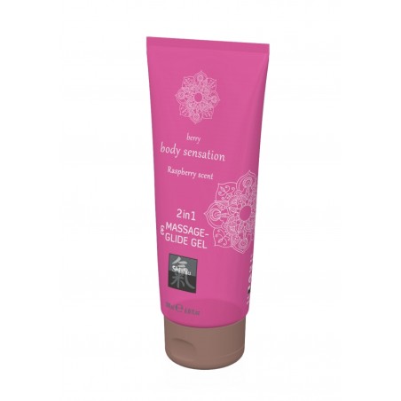 SHIATSU Massage- & Glide Gel 2in1 Raspberry - 250ml