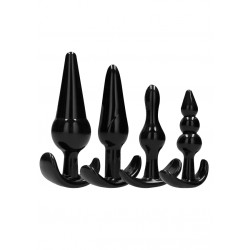 NO. 80 - 4-Piece Butt Plug Set - Black