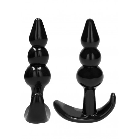 NO. 80 - 4-Piece Butt Plug Set - Black