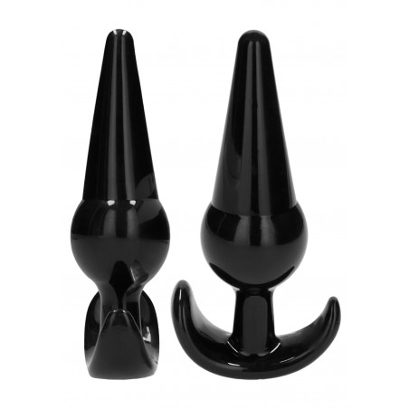 NO. 80 - 4-Piece Butt Plug Set - Black