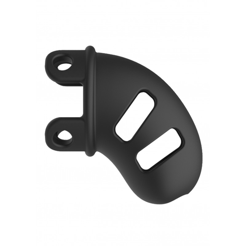 Model 14 - Chastity - 6,25cm - Silicone Cock Cage - Black
