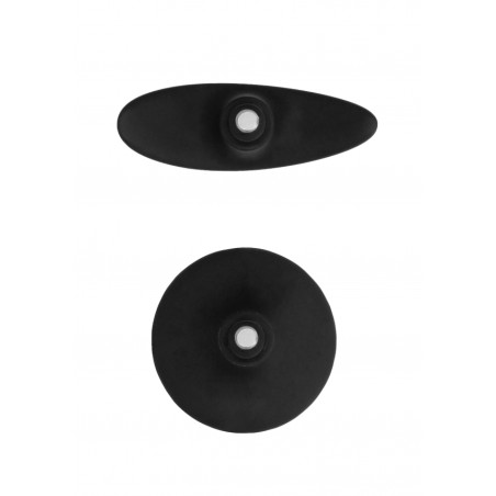 Interchangeable Butt Plug Set - Pointed Large - Black