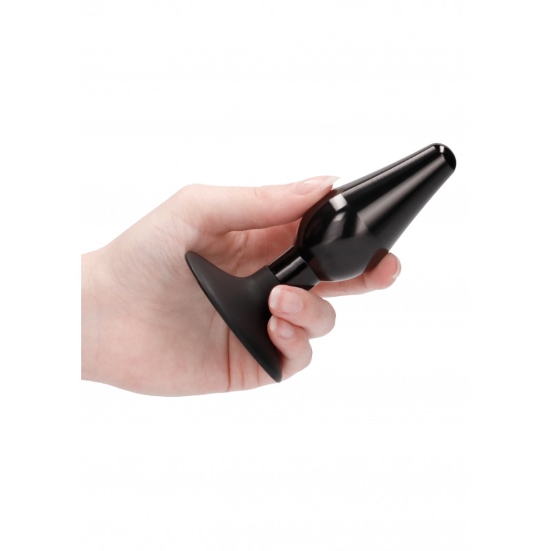 Interchangeable Butt Plug Set - Pointed Large - Black